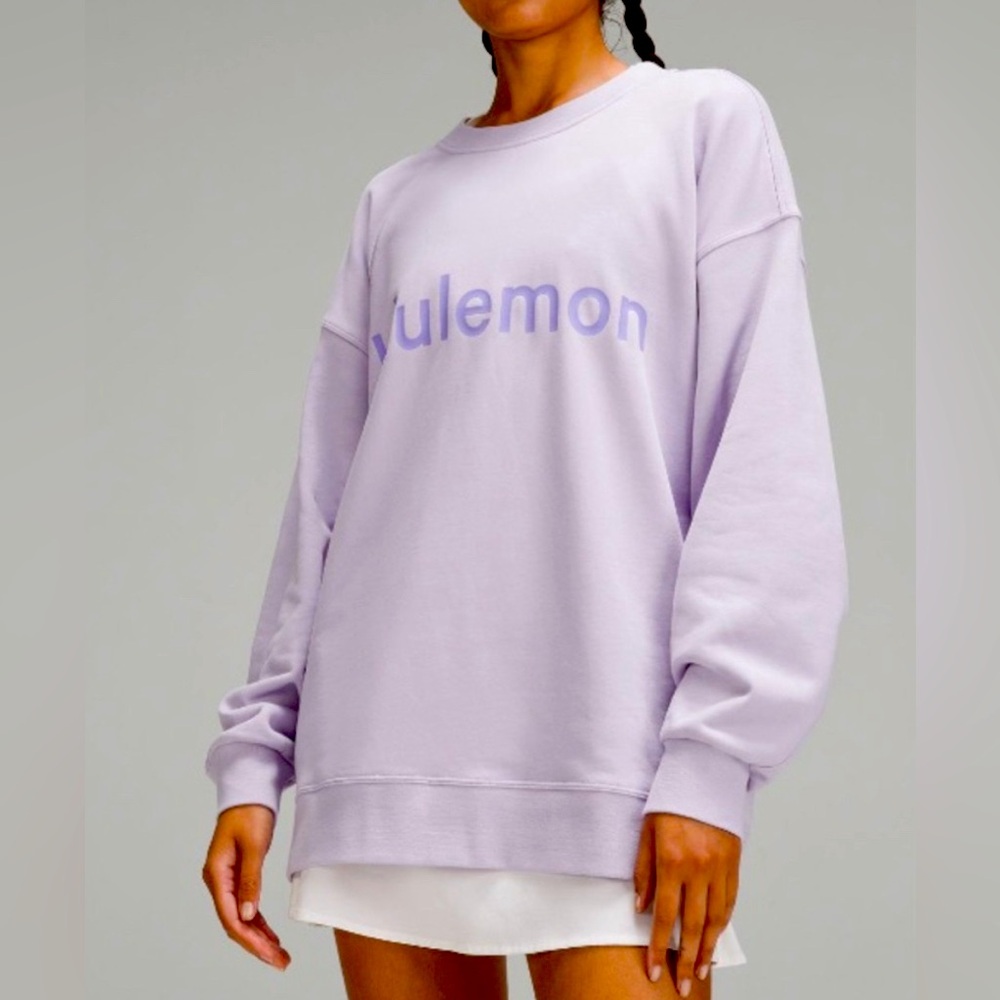 NWT Lululemon Perfectly Oversized Crew in size 4 in Lilac Smoke